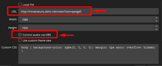 Añadir fuente Browser para participante